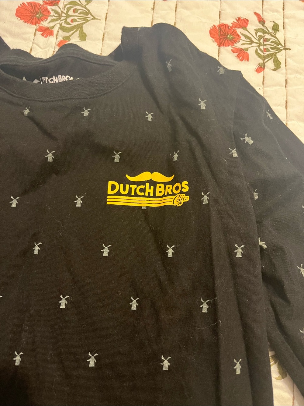 Dutch Bros Black long sleeve shirt medium